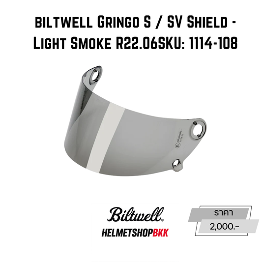 BILTWELL GRINGO S GRINGO SV SHIELD LIGHT SMOKE R22.06