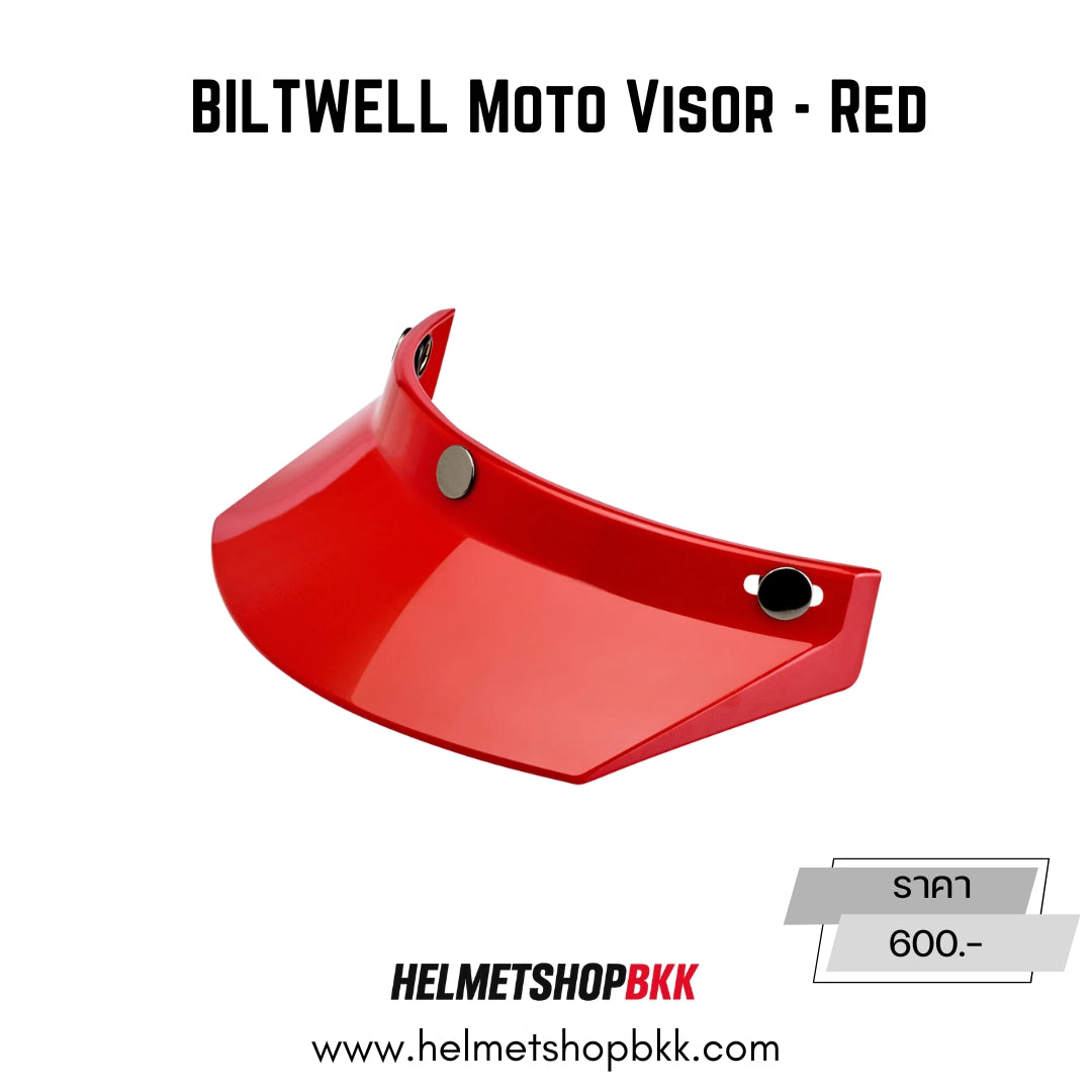 BILTWELL MOTO VISOR RED