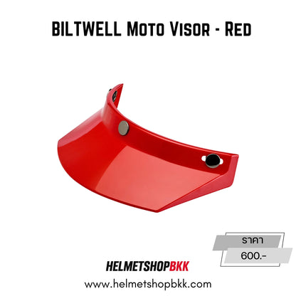 BILTWELL MOTO VISOR RED