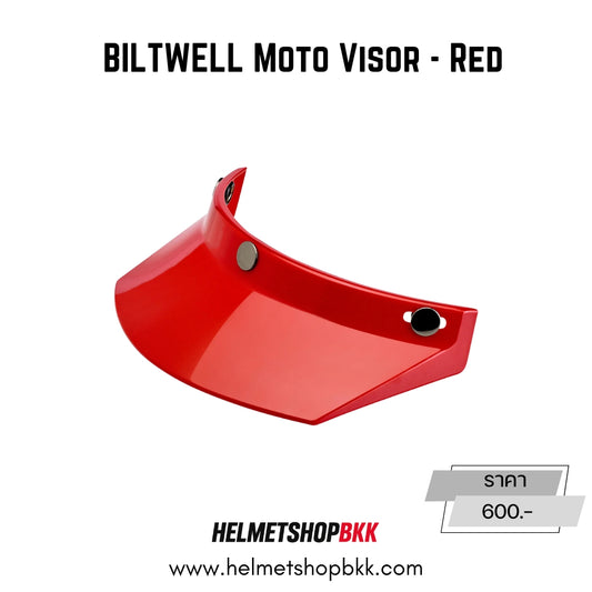 BILTWELL MOTO VISOR RED