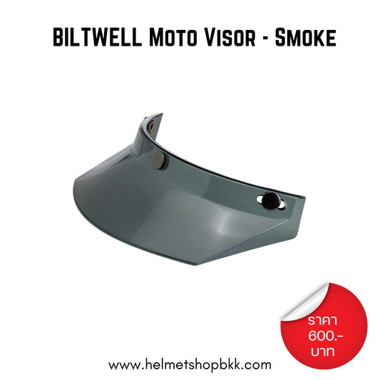 BILTWELL MOTO VISOR SMOKE TRANSLUCENT