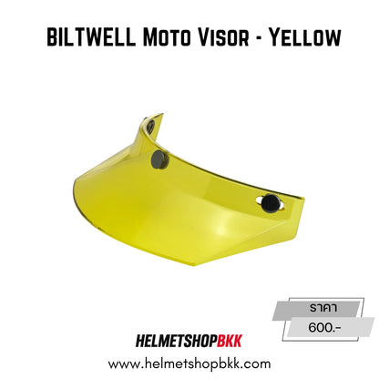 BILTWELL MOTO VISOR YELLOW