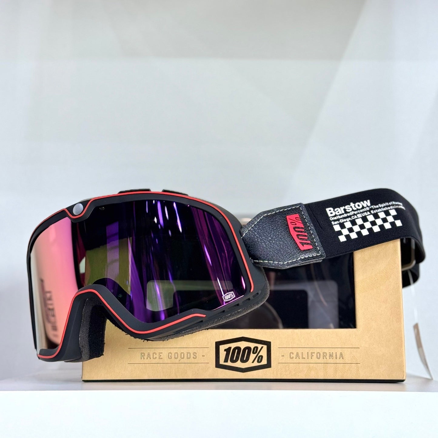 แว่น 100% BARSTOW GOGGLE ERBAN- MIRROR DARK RED LENS