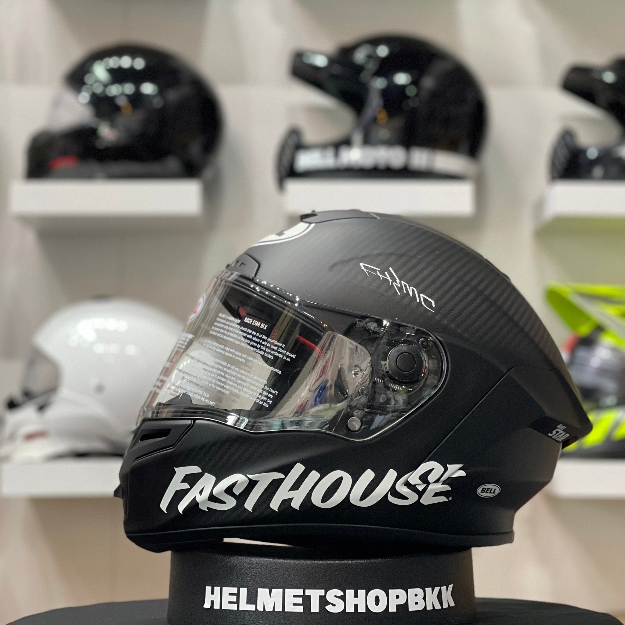 BELL RACE STAR DLX FLEX FASTHOUSE STREET PUNK MATTE BLACK – Helmetshopbkk