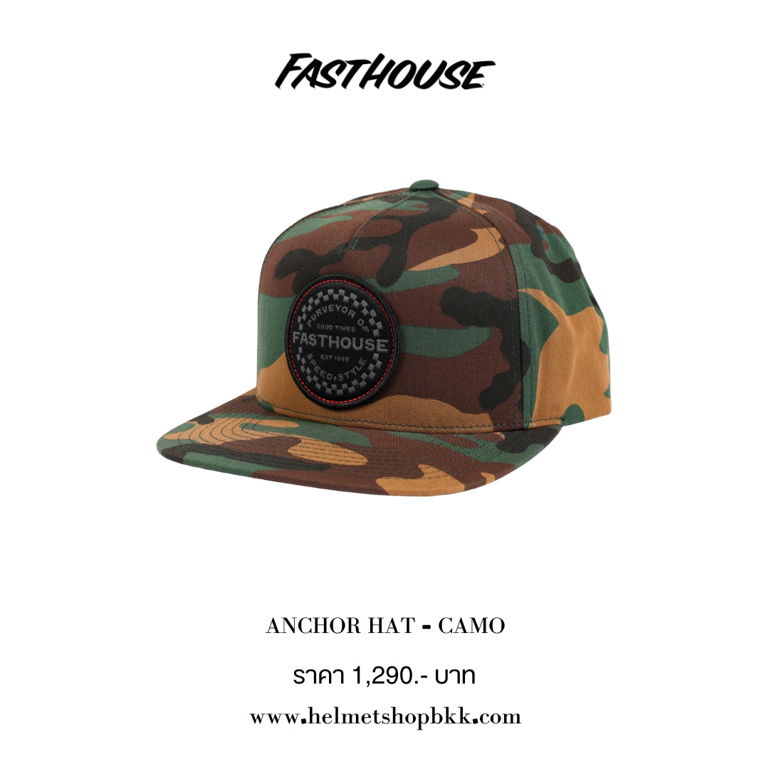 หมวกแก๊ป FASTHOUSE ANCHOR HAT CAMO