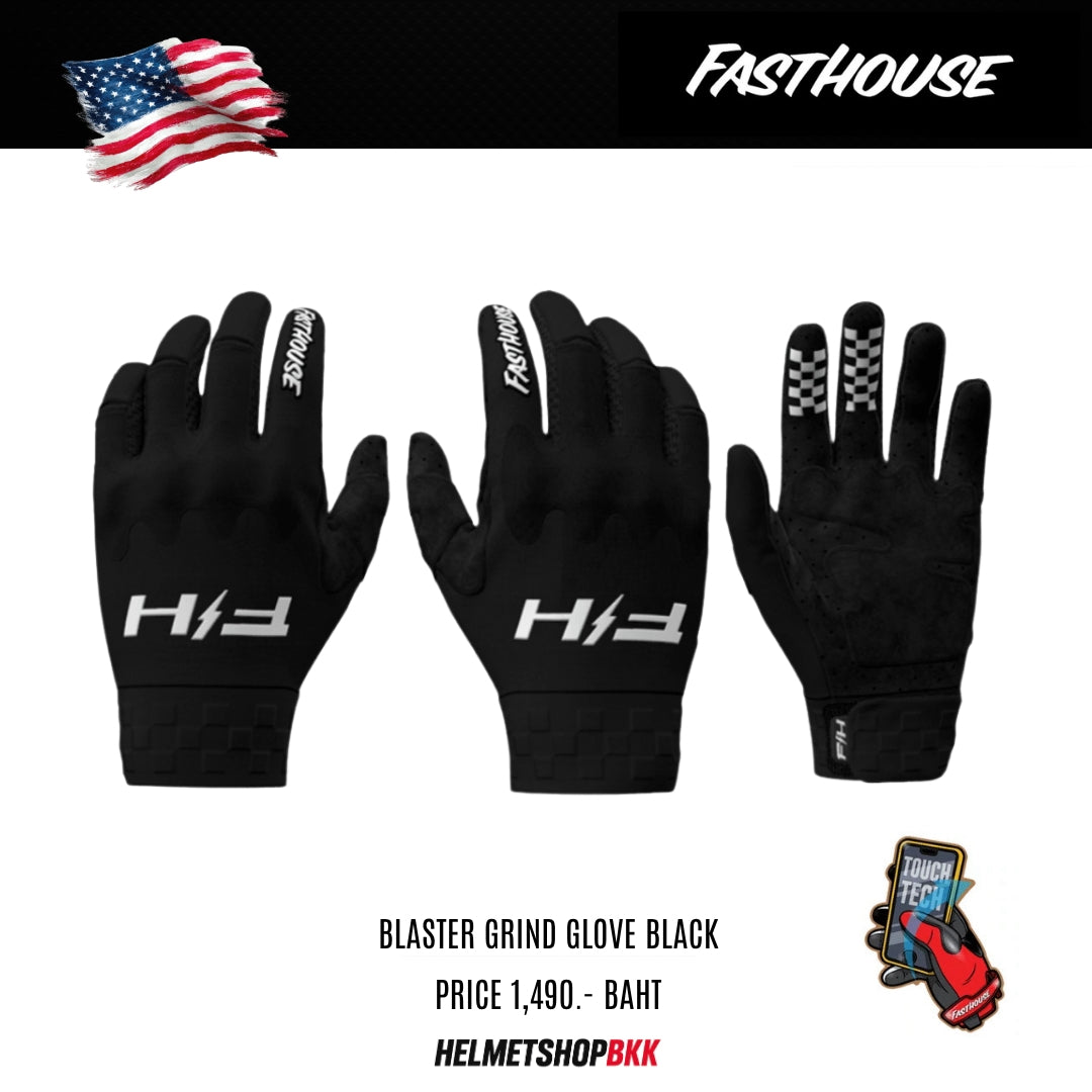 ถุงมือไบท์เกอร์ FASTHOUSE BLASTER GRIND GLOVE BLACK