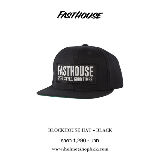 หมวกแก๊ป FASTHOUSE BLOCKHOUSE HAT BLACK