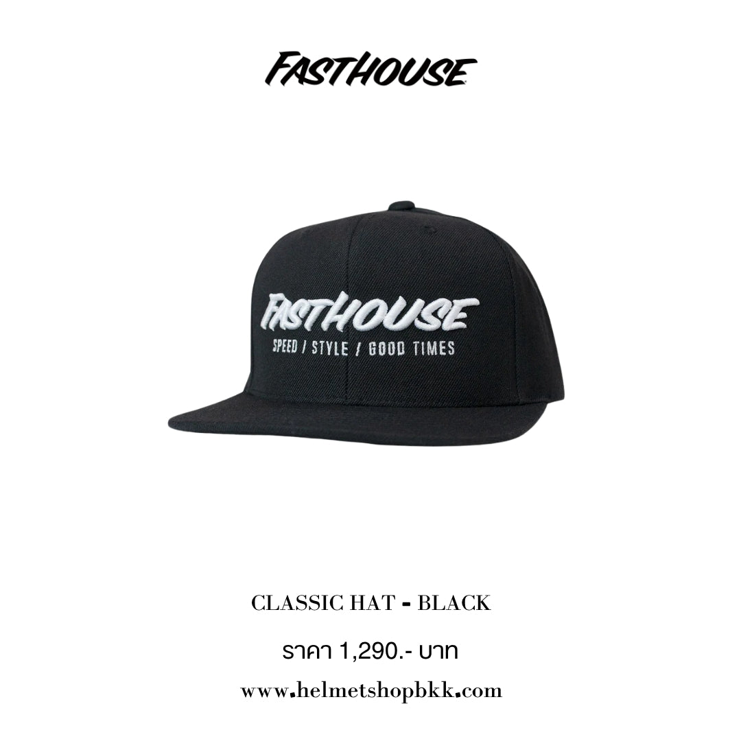 หมวกแก๊ป FASTHOUSE CLASSIC HAT BLACK
