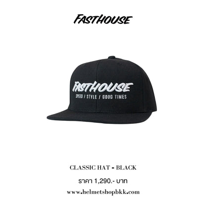 หมวกแก๊ป FASTHOUSE CLASSIC HAT BLACK