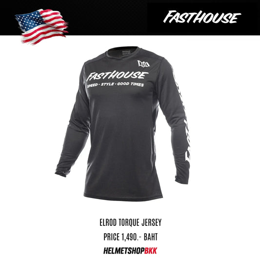 เสื้อแขนยาว FASTHOUSE ELROD TORQUE LS JERSEY BLACK