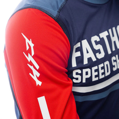 เสื้อแขนยาว FASTHOUSE GRINDHOUSE HUDSON JERSEY BLUE RED