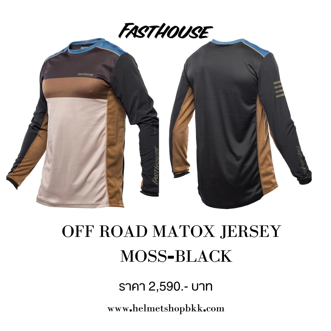 เสื้อแขนยาว FASTHOUSE OFF ROAD MATOX JERSEY MOSS BLACK