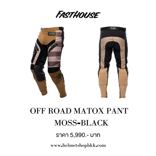 กางเกง FASTHOUSE OFF ROAD MATOX PANT MOSS BLACK