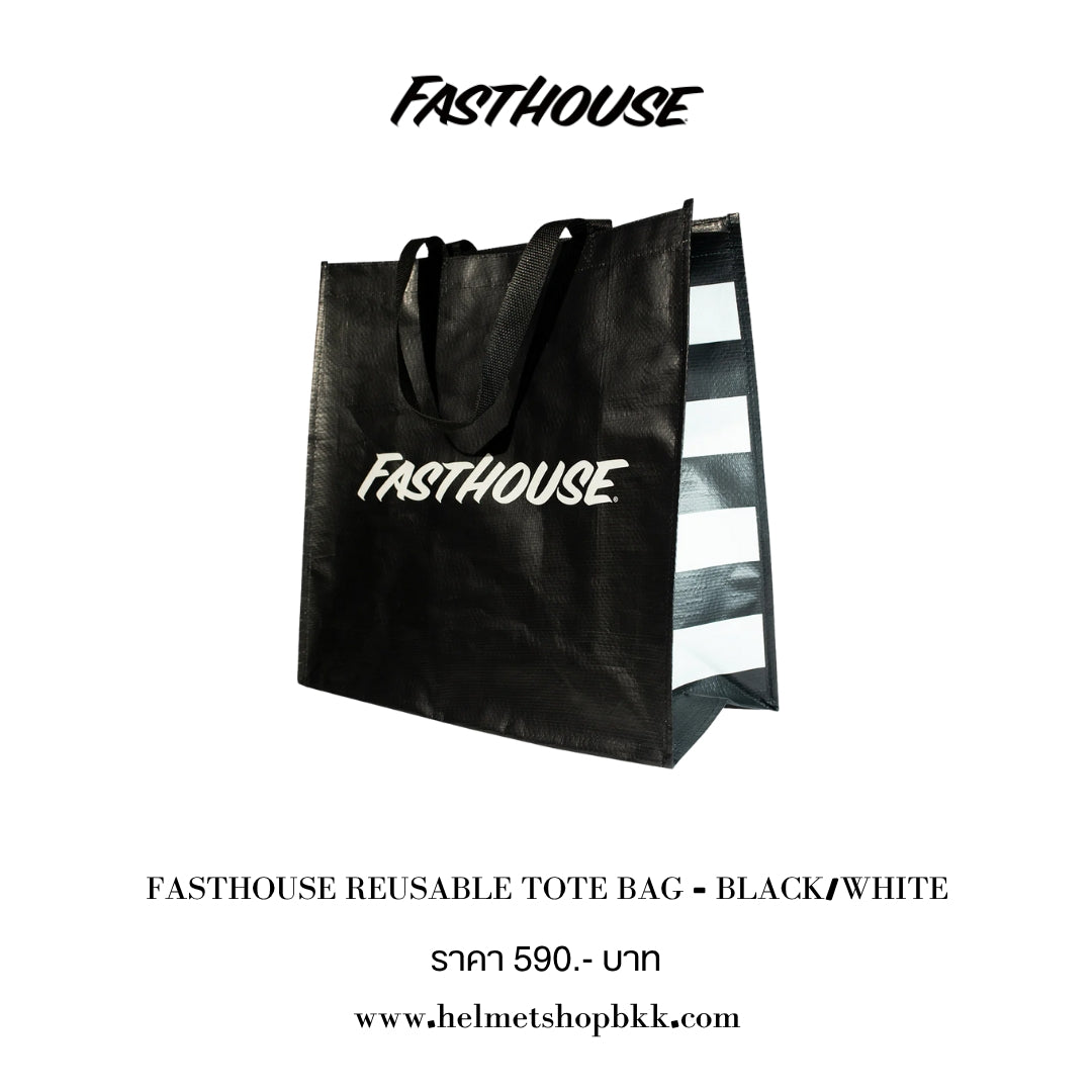 กระเป๋า FASTHOUSE REUSABLE TOTE BAG BLACK WHITE