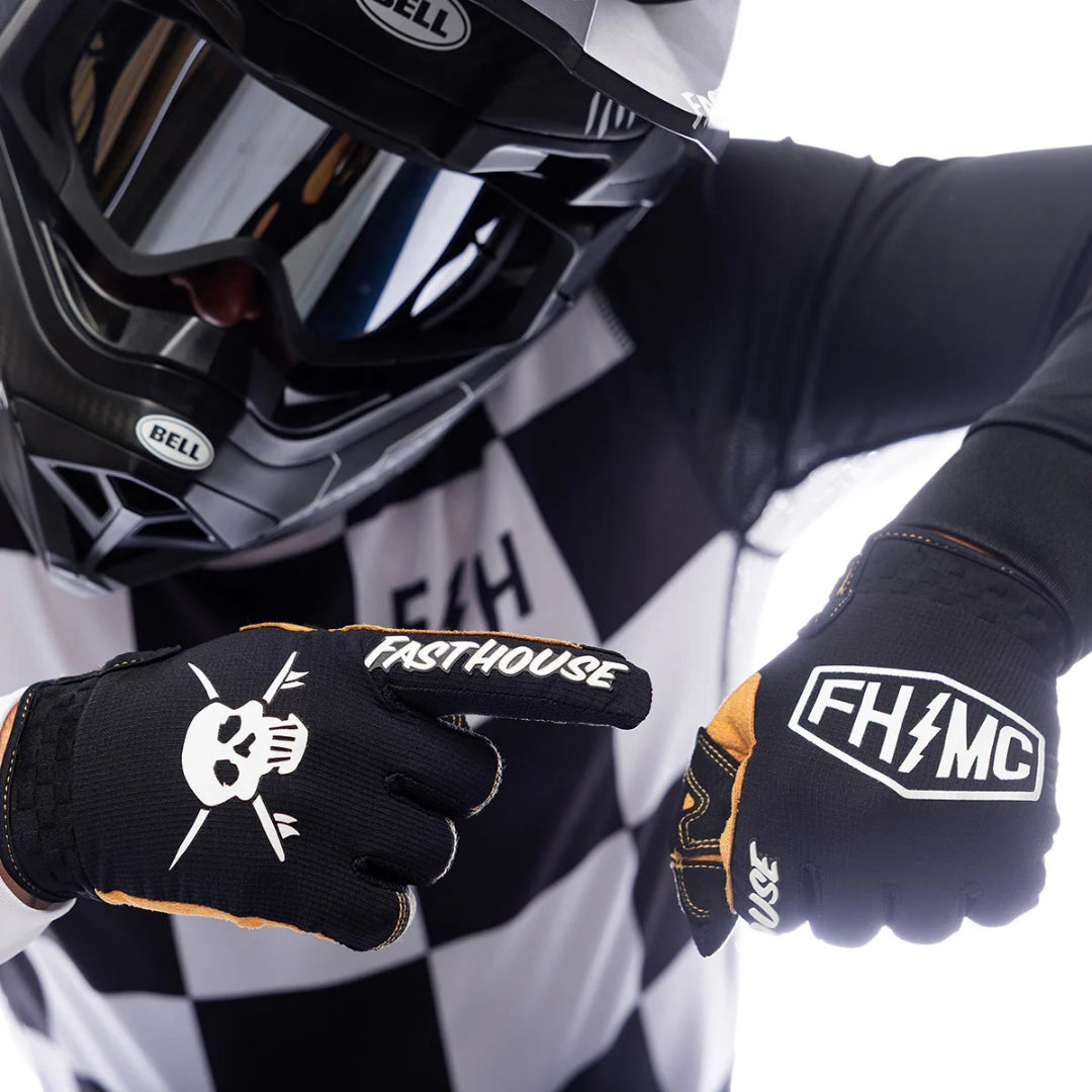 ถุงมือไบท์เกอร์ FASTHOUSE SANGUARO BENNET GLOVE BLACK