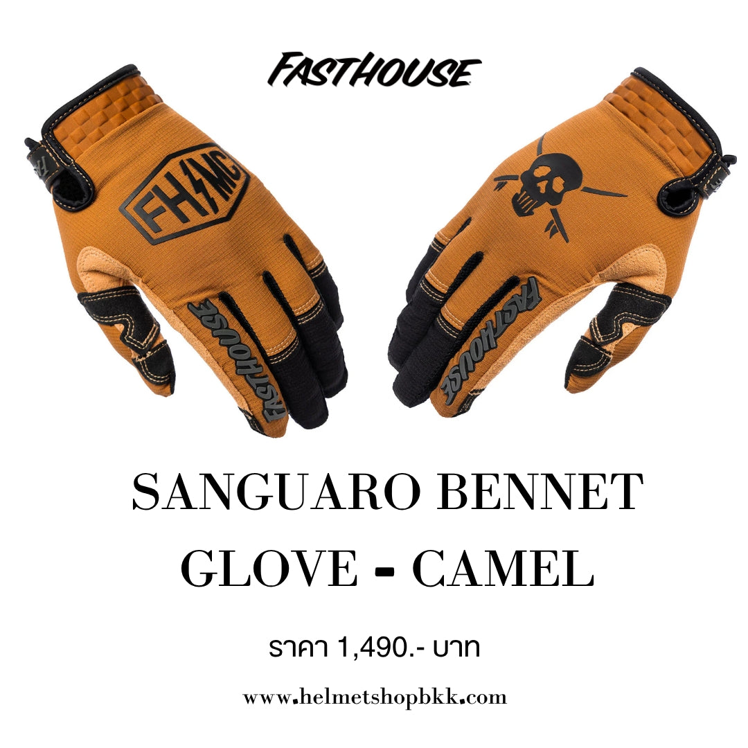ถุงมือไบท์เกอร์ FASTHOUSE SANGUARO BENNET GLOVE CAMEL