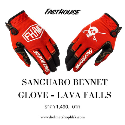 ถุงมือไบท์เกอร์ FASTHOUSE SANGUARO BENNET GLOVE LAVA FALLS