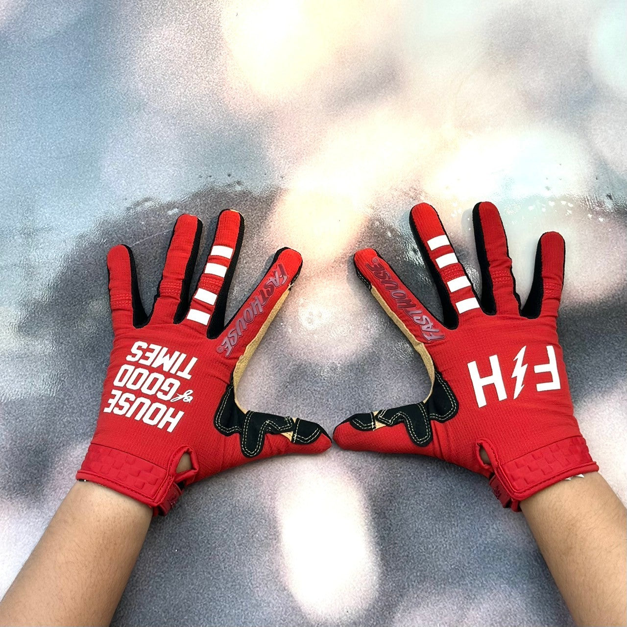 ถุงมือไบท์เกอร์ FASTHOUSE SPEED STYLE CAMINO GLOVE LAVA FALLS