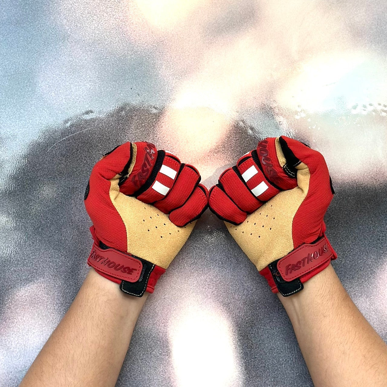 ถุงมือไบท์เกอร์ FASTHOUSE SPEED STYLE CAMINO GLOVE LAVA FALLS