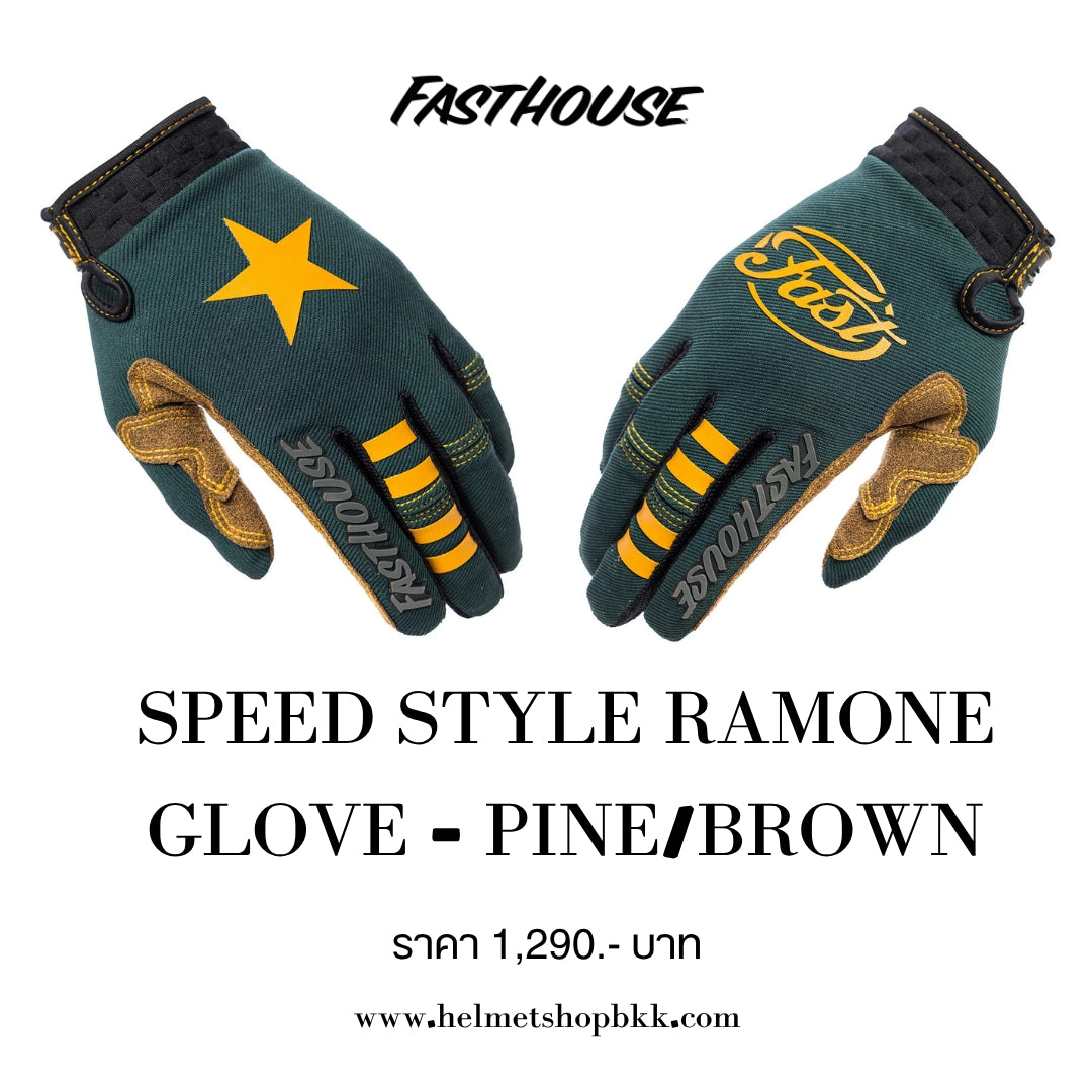 ถุงมือไบท์เกอร์ FASTHOUSE SPEED STYLE RAMONE GLOVE PINE BROWN