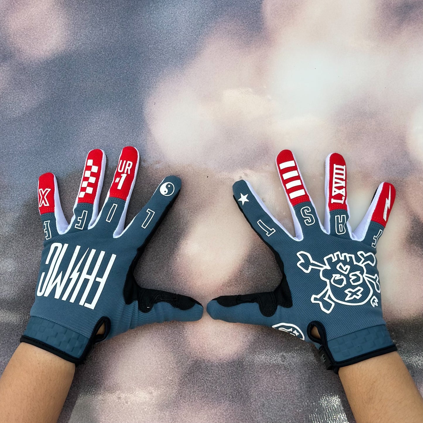 ถุงมือไบท์เกอร์ FASTHOUSE SPEED STYLE THE BIRD GLOVE TEAL