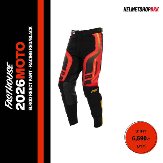 กางเกง FASTHOUSE ELROD REACT PANT RACING RED BLACK