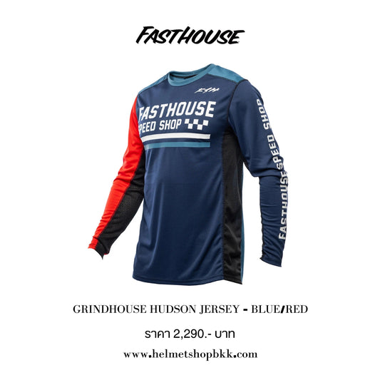 เสื้อแขนยาว FASTHOUSE GRINDHOUSE HUDSON JERSEY BLUE RED