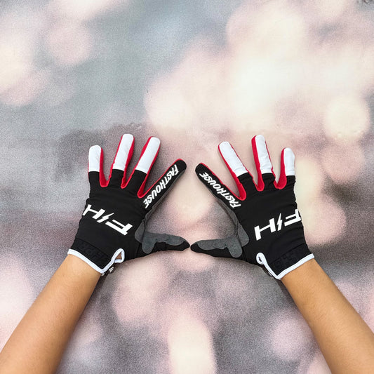 ถุงมือไบท์เกอร์ FASTHOUSE GRINDHOUSE PRO APEX GLOVE BLACK WHITE