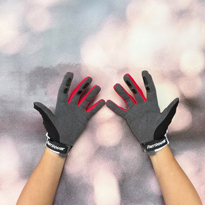 ถุงมือไบท์เกอร์ FASTHOUSE GRINDHOUSE PRO APEX GLOVE BLACK WHITE