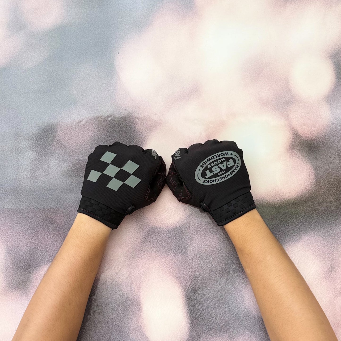ถุงมือไบท์เกอร์ FASTHOUSE SANGUARO PETROL GLOVE BLACK