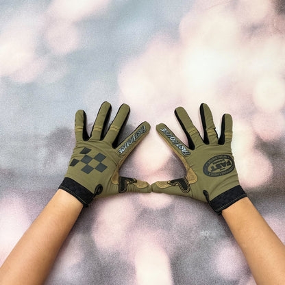ถุงมือไบท์เกอร์ FASTHOUSE SANGUARO PETROL GLOVE OLIVE