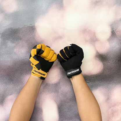 ถุงมือไบท์เกอร์ FASTHOUSE SPEED STYLE HERO GLOVE BLACK VINTAGE GOLD