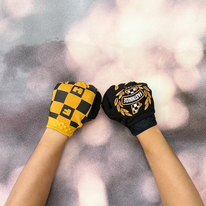 ถุงมือไบท์เกอร์ FASTHOUSE SPEED STYLE HERO GLOVE BLACK VINTAGE GOLD