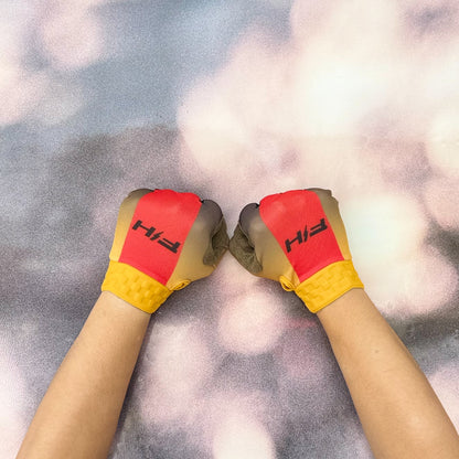 ถุงมือไบท์เกอร์ FASTHOUSE VAPOR REACT GLOVE RACING RED BLACK