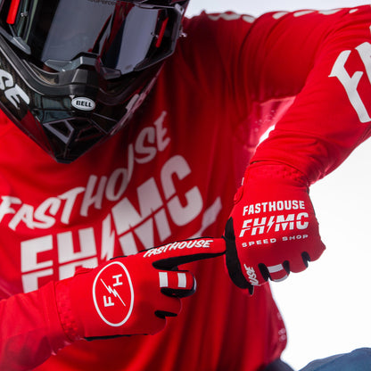 ถุงมือไบท์เกอร์ FASTHOUSE SPEED STYLE ANALOGUE GLOVE RED