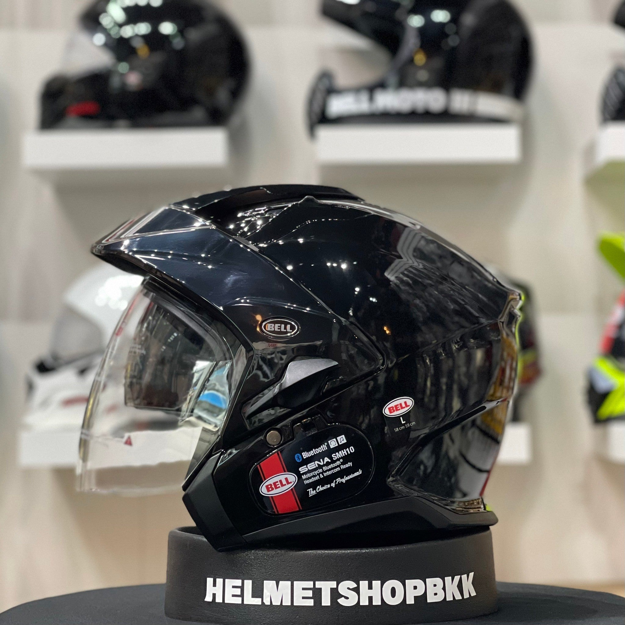 BELL MAG-9 GLOSS BLACK – Helmetshopbkk
