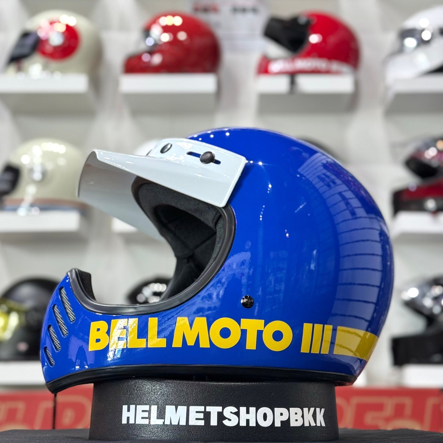 BELL MOTO-3 CLASSIC GLOSS BLUE LIMITED EDITION