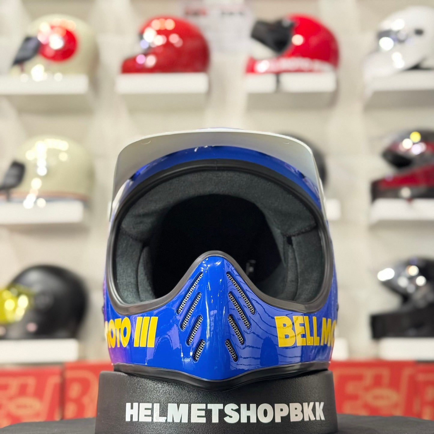 BELL MOTO-3 CLASSIC GLOSS BLUE LIMITED EDITION