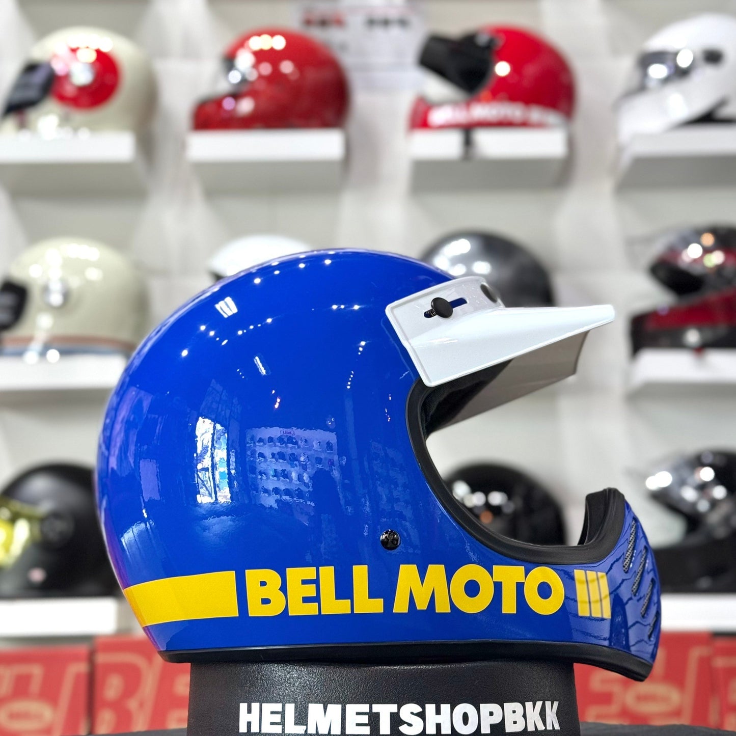 BELL MOTO-3 CLASSIC GLOSS BLUE LIMITED EDITION