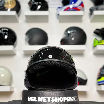 หมวกกันน็อค GMAX HH-45 HALF HELMET GLOSS BLACK