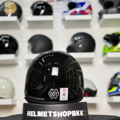 หมวกกันน็อค GMAX HH-45 HALF HELMET GLOSS BLACK