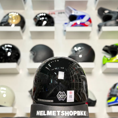 หมวกกันน็อค GMAX HH-65 FULL DRESSED HALF HELMET GLOSS BLACK