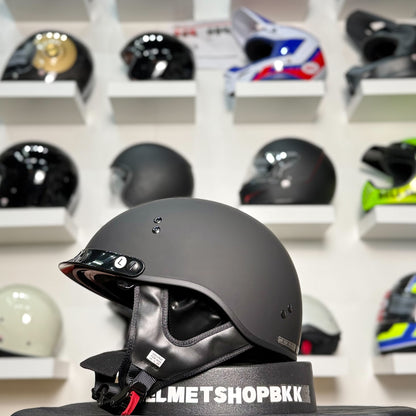 หมวกกันน็อค GMAX HH-65 FULL DRESSED HALF HELMET MATTE BLACK