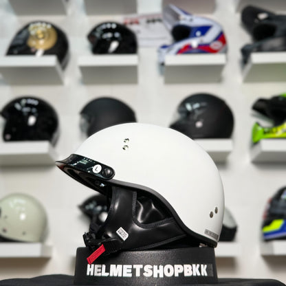 หมวกกันน็อค GMAX HH-65 FULL DRESSED HALF HELMET MATTE WHITE