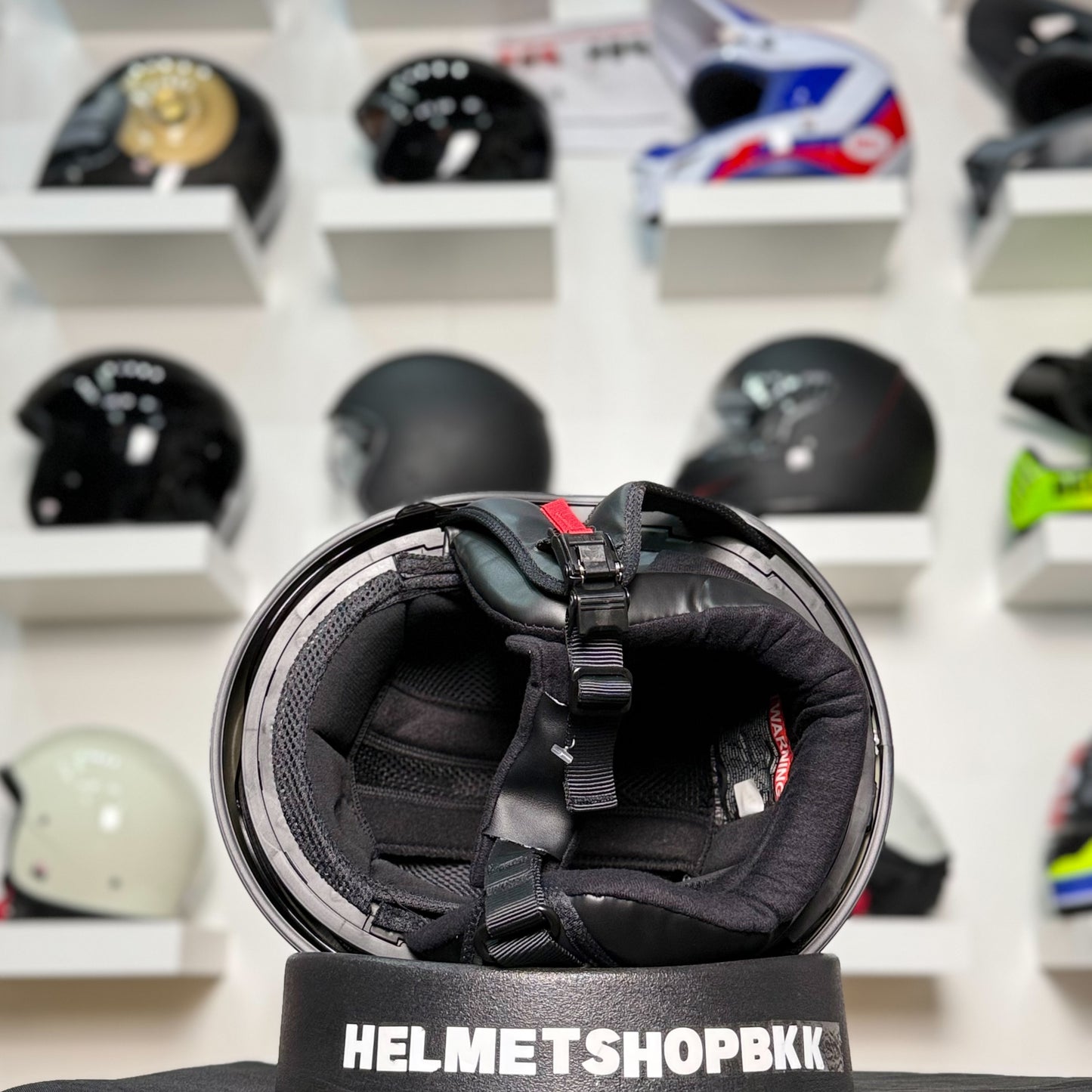 หมวกกันน็อค GMAX HH-65 NAKED HALF HELMET GLOSS BLACK