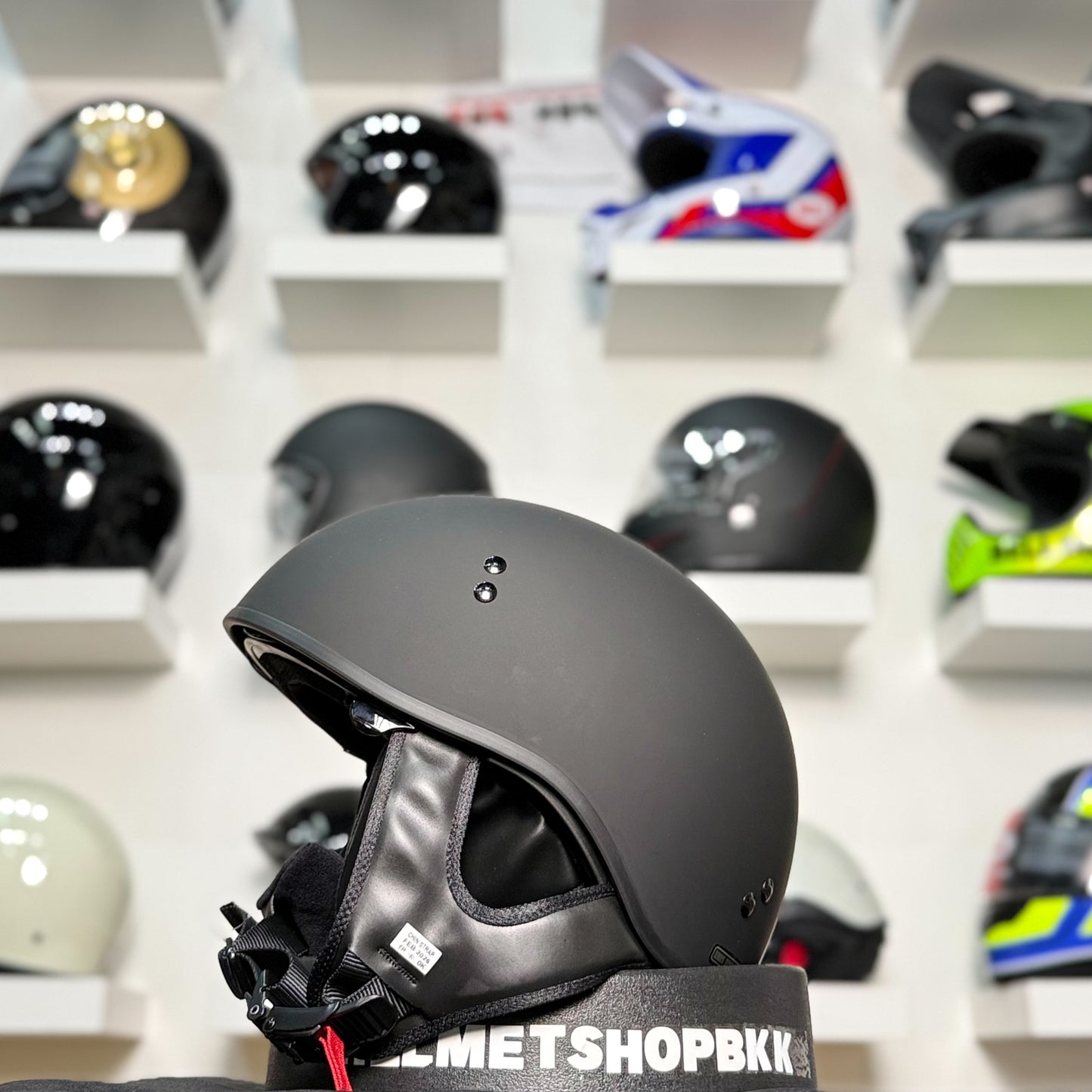 หมวกกันน็อค GMAX HH-65 NAKED HALF HELMET MATTE BLACK