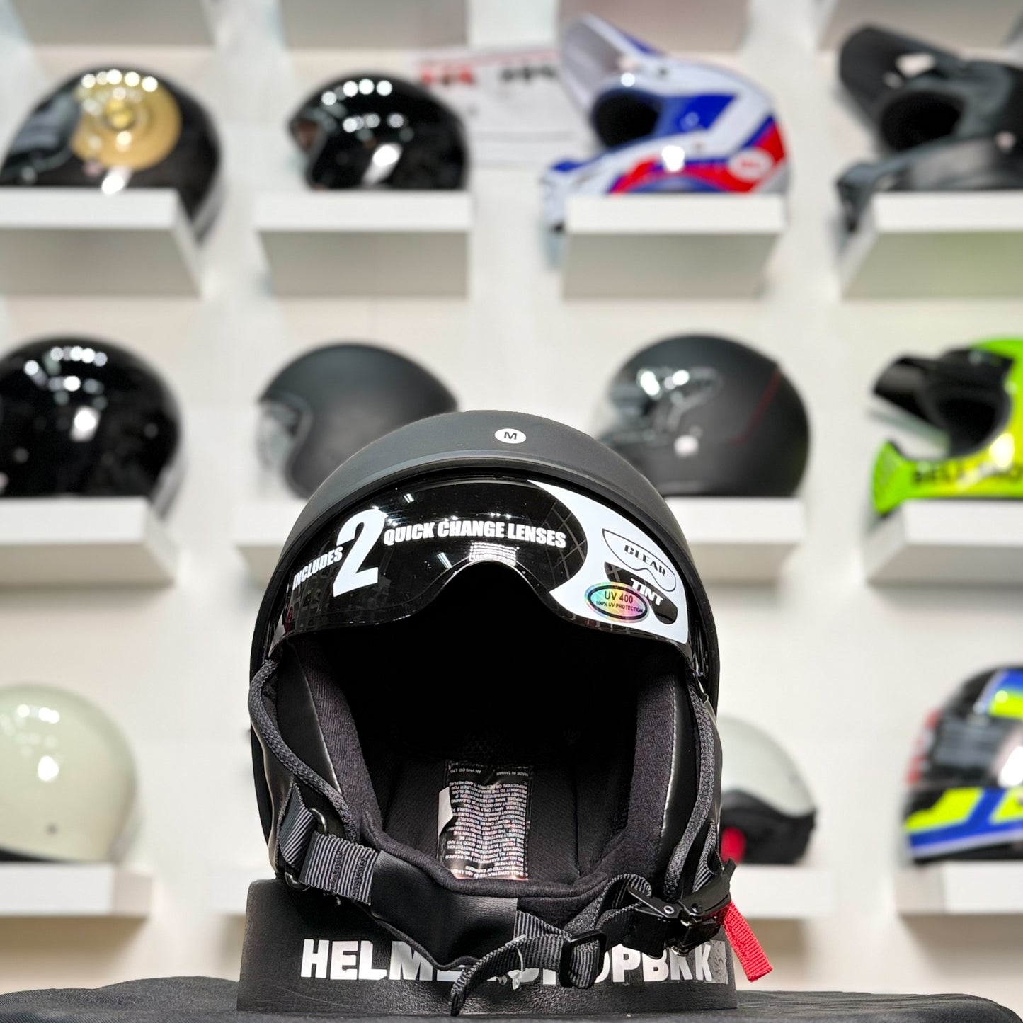 หมวกกันน็อค GMAX HH-65 NAKED HALF HELMET MATTE BLACK