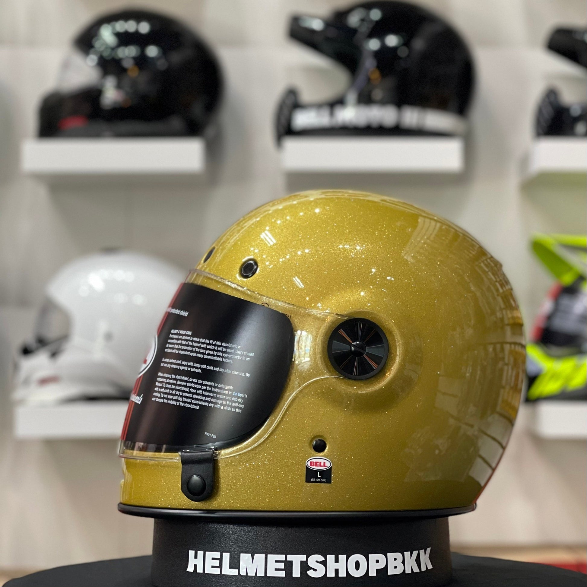 bell bullitt gold flake helmet BELL BULLITT GLOSS GOLD FLAKE – HELMETSHOPBKK