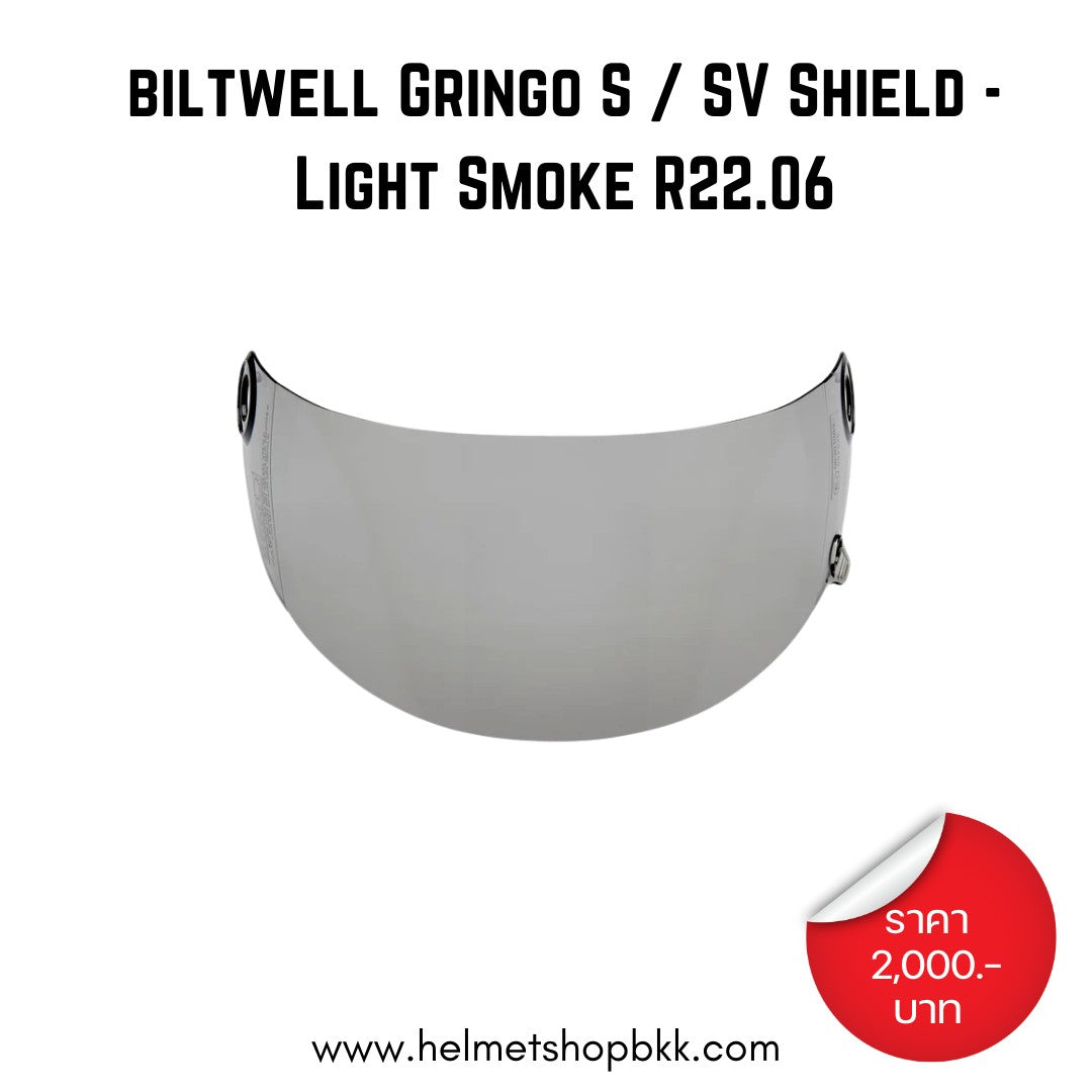 BILTWELL GRINGO S GRINGO SV SHIELD LIGHT SMOKE R22.06