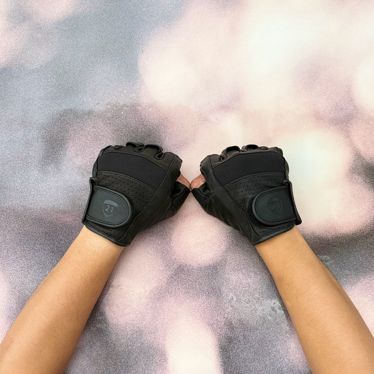 ถุงมือ HIGHWAY21 HALF JAB GLOVE BLACK